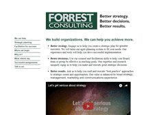Tablet Screenshot of forrestconsult.com